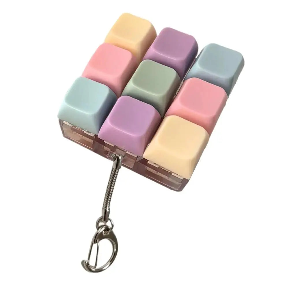 Press Keyboard Key Toy Decompression 1/4/5/9 Keyboard For Adults Antistress Toys Anti Stress Finger Keyboard Games Keychain ﻿ Oasis Select D