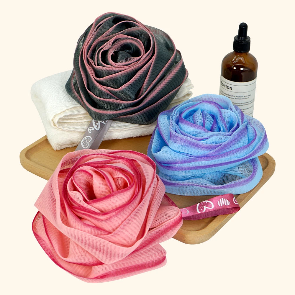 Large Bath Ball Nylon Cleaning Brush Soft Mesh Bath Sponge Ball Shower Puff Body Cleanser Exfoliating Detergent Bath Ball Oasis Select