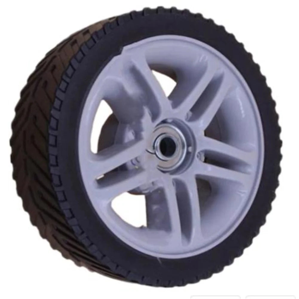 Lawn Mower Wheel Set Black 17cm Front 20mm Rear Smooth Rolling Replacement Parts For Grass Cutter Garden Equipment Oasis Select