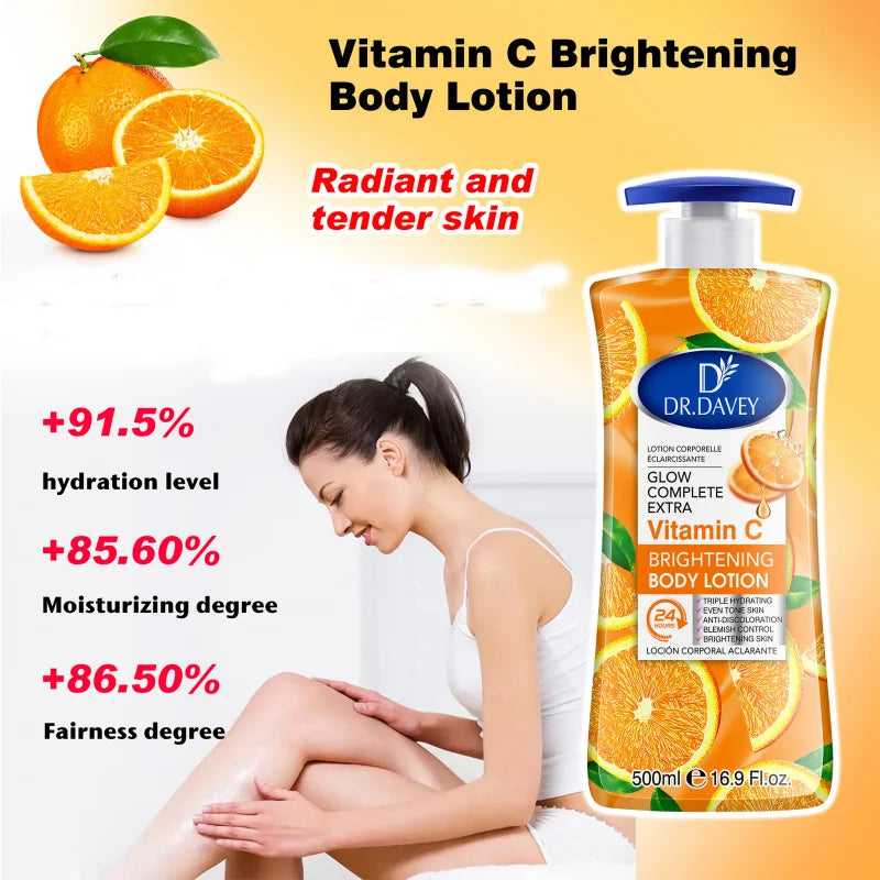 DR.DAVEY Vitamin C Body Lotion 500ml – Moisturizing & Refreshing
