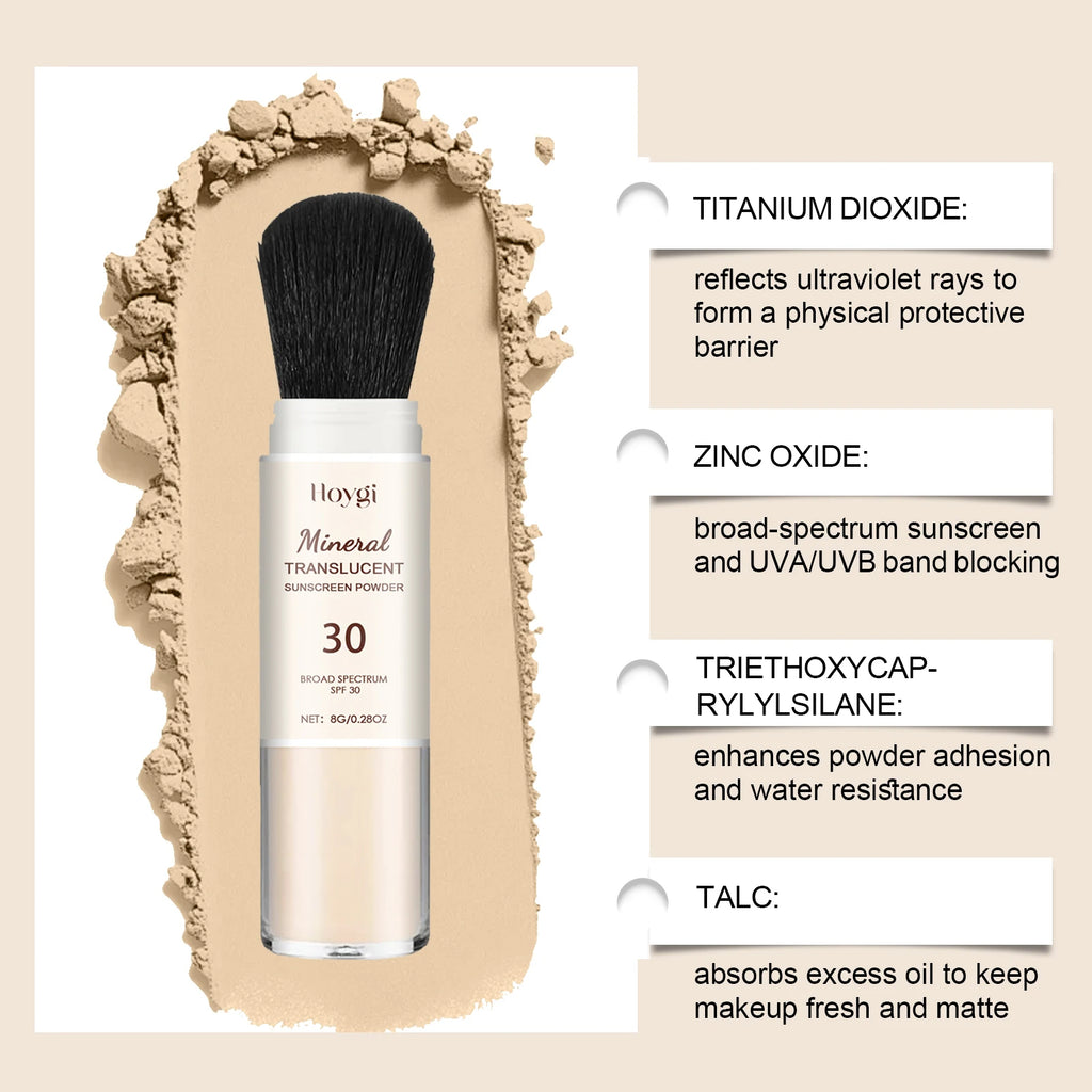 Protective Setting Powder - Outdoor Protection, Lightweight, Oil - control, Spin Brush, Portable Touch - up, No Burden Oasis Select