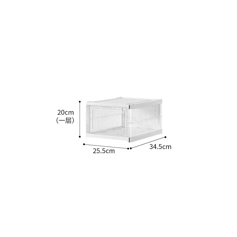 shoe box, use simple multi-layer shoe cabinet shelf for household storage, dustproof and transparent storage cabinet pull it. Oasis Select first floor