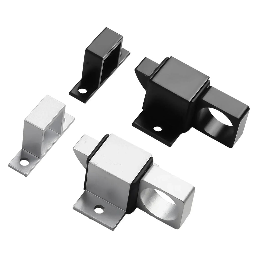 AAAAA AluminumAlloyBlack/Gray Window Gate Security Pull Ring Spring Bounce DoorBoltAutomatic Latch Lock Black Grey Window Oasis Select