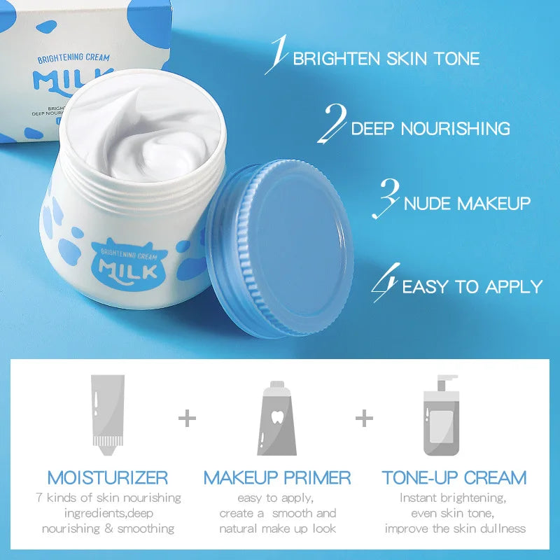 LAIKOU Milk Brightening Cream – Whitening & Hydrating Face Cream Brightening Face Cream Oasis Select