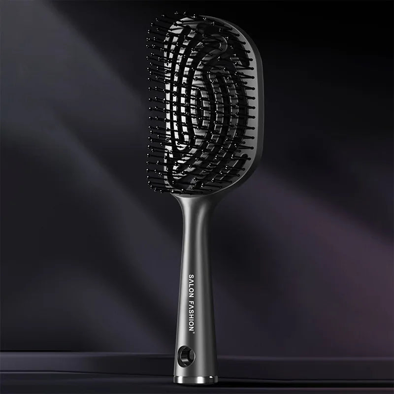 Hollow Out Anti-Static Detangling Hair Brush – Wet & Dry Detangling Hair Brush Oasis Select M35-black