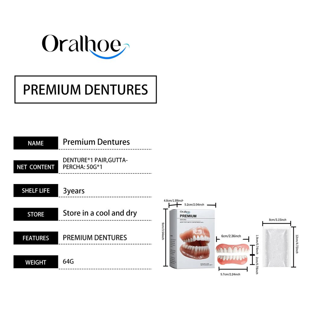 Denture Set - enhances smile aesthetics, made of comfortable material, dentures for a natural smile Oasis Select