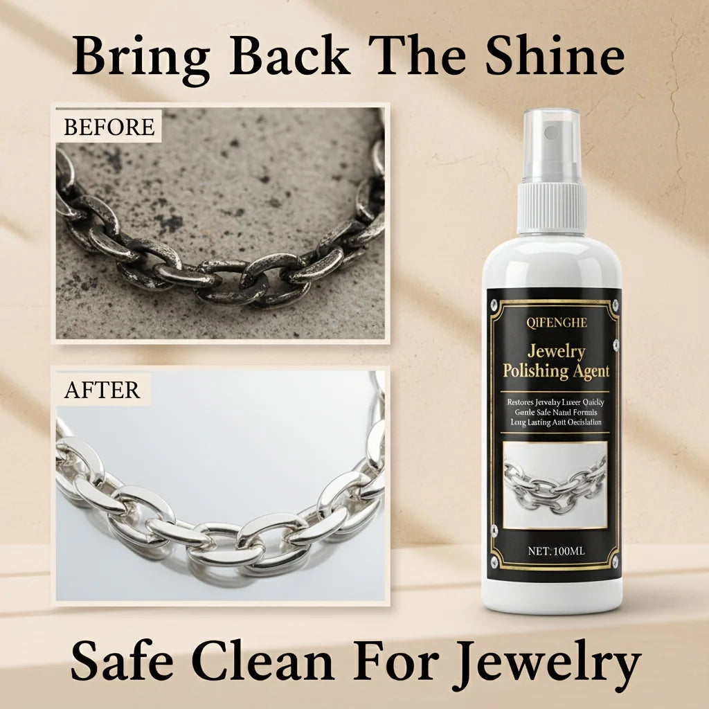 Jewelry Polishing Spray – Tarnish Remover for Gold & Silver Jewelry Cleaning Spray Oasis Select