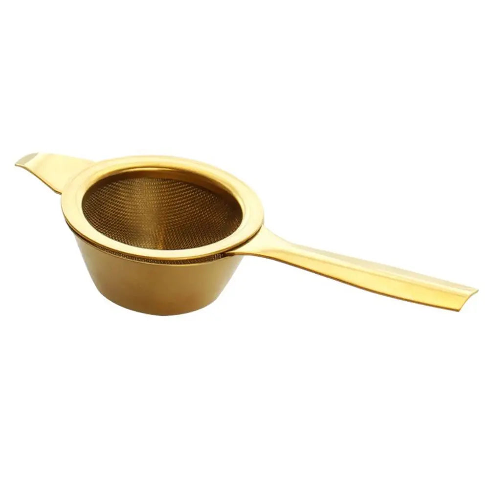 1Set Stainless Steel Mesh Colander Reusable Fine Tea Strainer Filters Kongfu Reusable Teapot Infuser With Handle Oasis Select