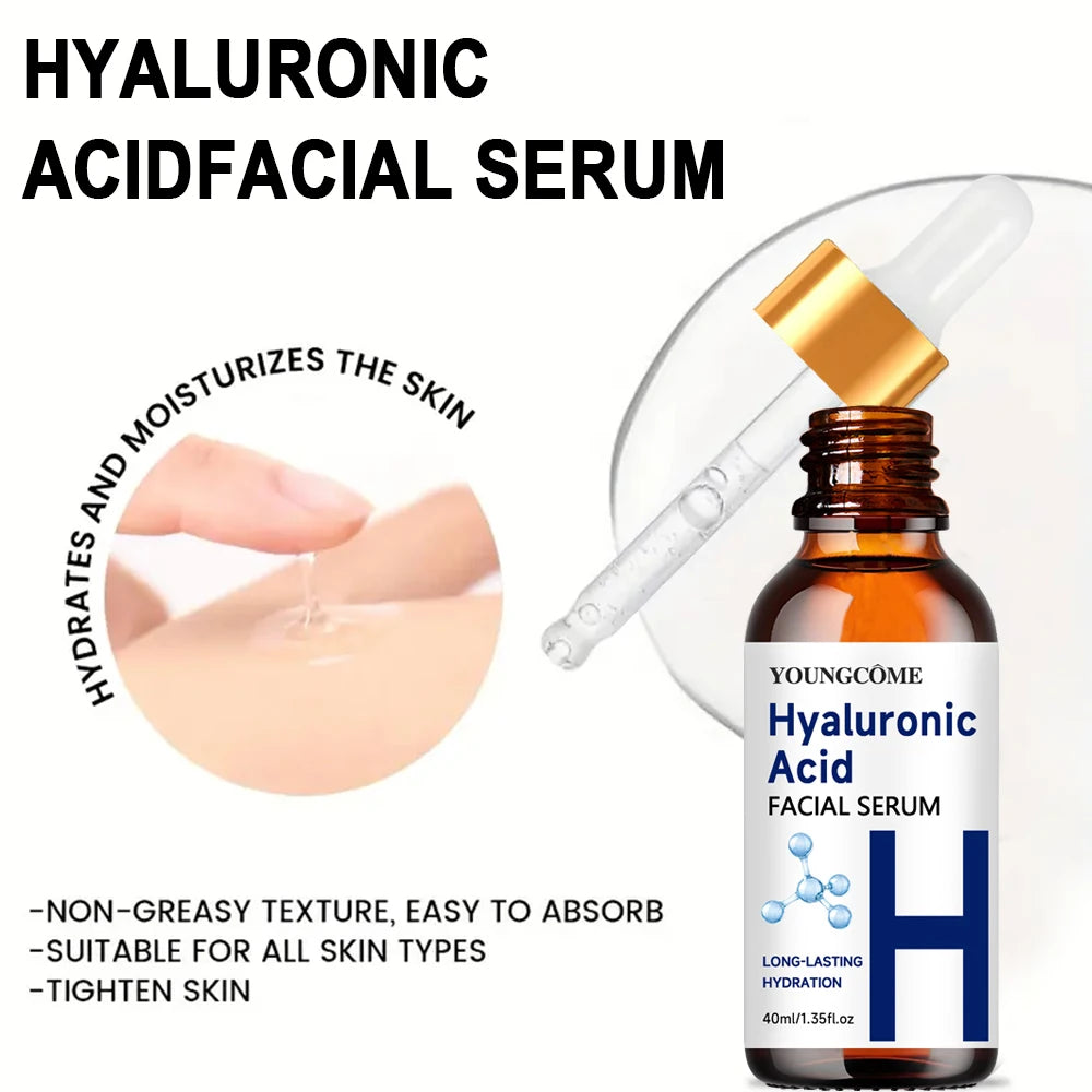 YOUNGCOME Hyaluronic Acid Face Serum – 3-Piece Hydrating Set Hyaluronic Acid Serum Oasis Select