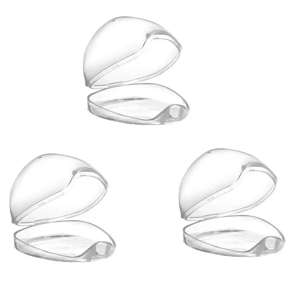 Pacifier Cover 3 Pieces Pacifier Container Holder Case Lightweight Transparent Baby Soother Container Carrier for Boys Girls Oasis Select 3pcs