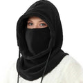 Fashion Winter Warm Cap for Men Women Fleece Balaclava Hat Head Cover Neck Hat Motorcycle Bike Windproof Sports Scarf Caps Oasis Select black