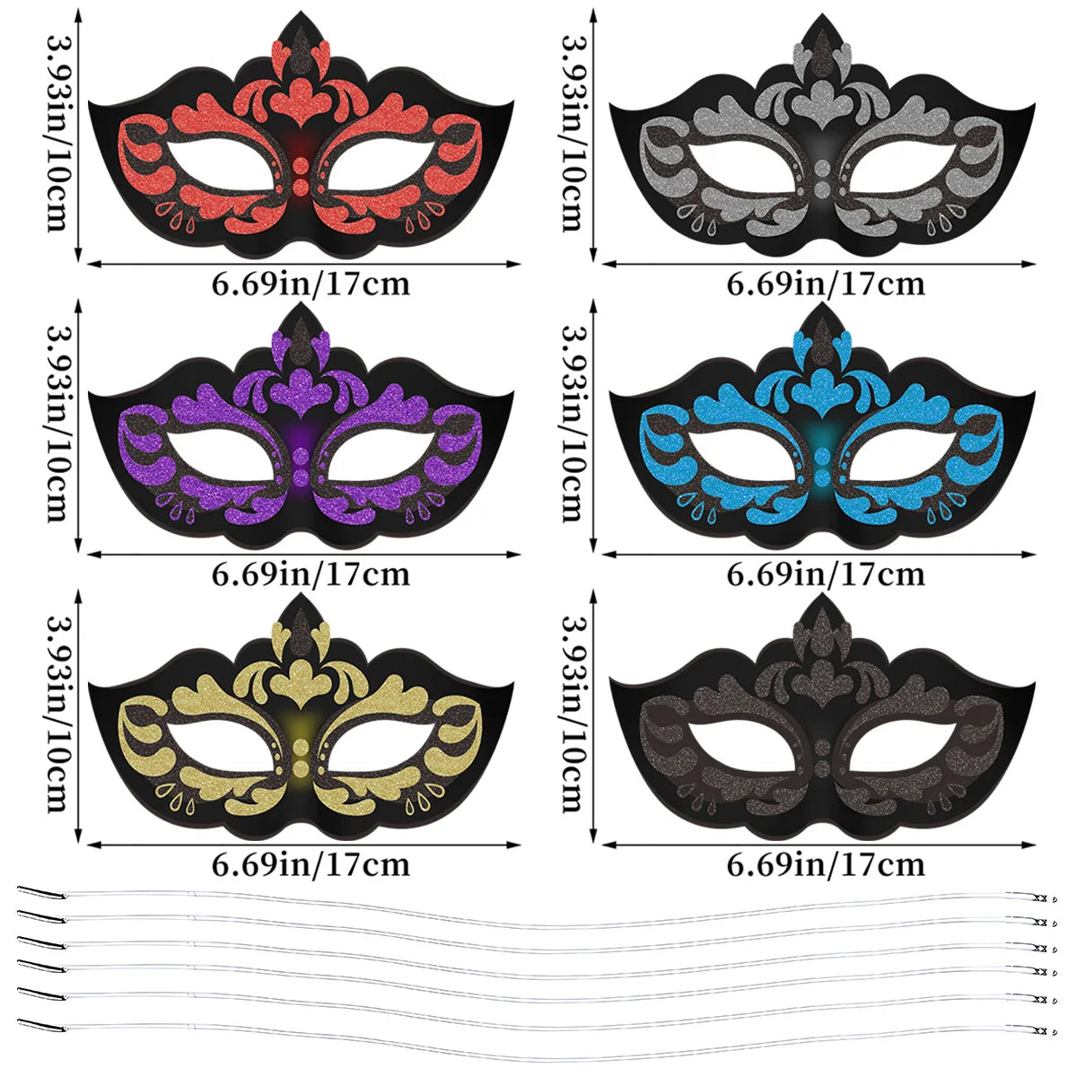 Half Face Mask Glittering Masquerade PartyMasks Role Play Nightclub Half Face Eye Maskween Party for Fancy Dress Christmas Party Oasis Select