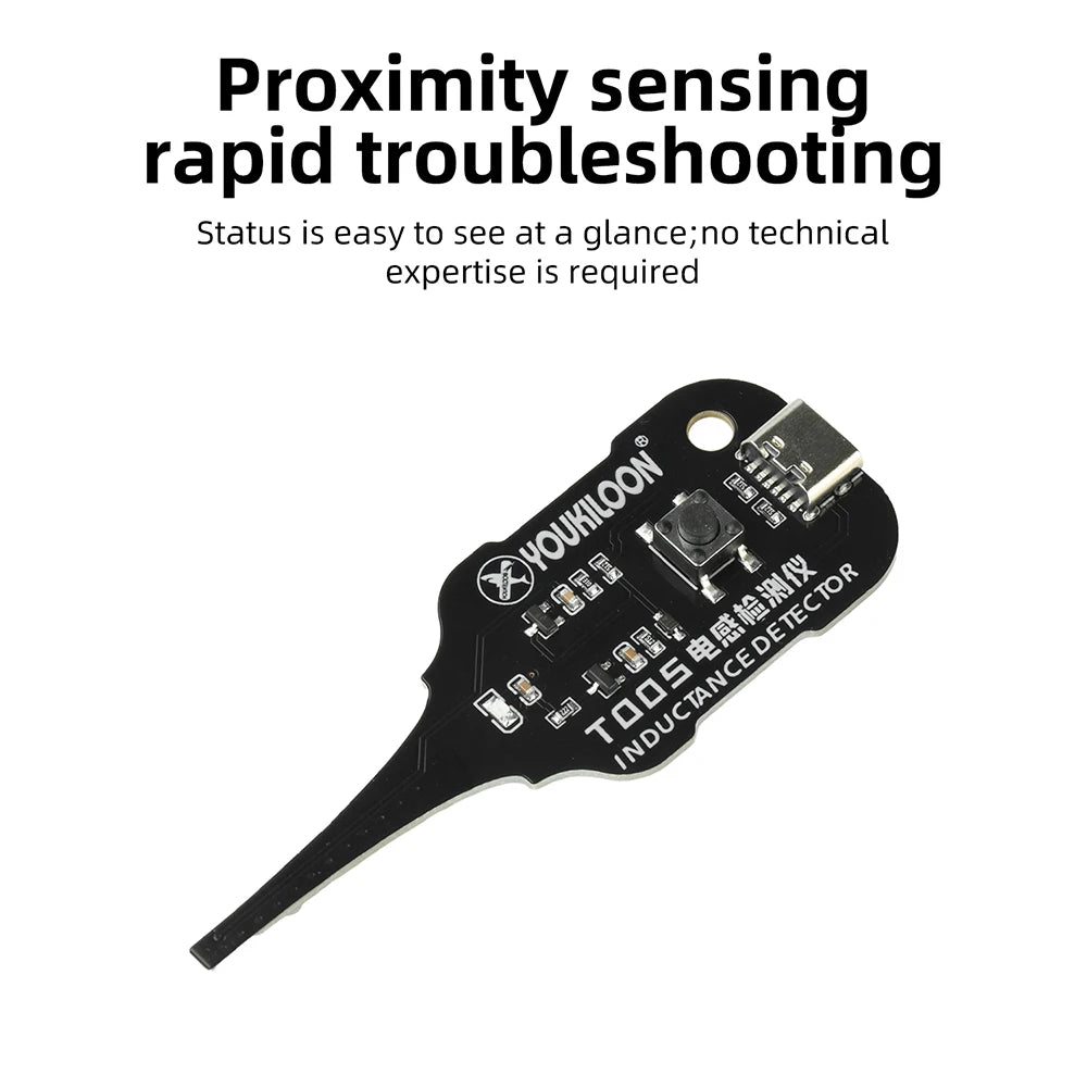 Type-C Inductance Tester Electromagnetic Non-Contact Fault Detection for Phones PCB Motherboard Repair Diagnostics Tool Oasis Select