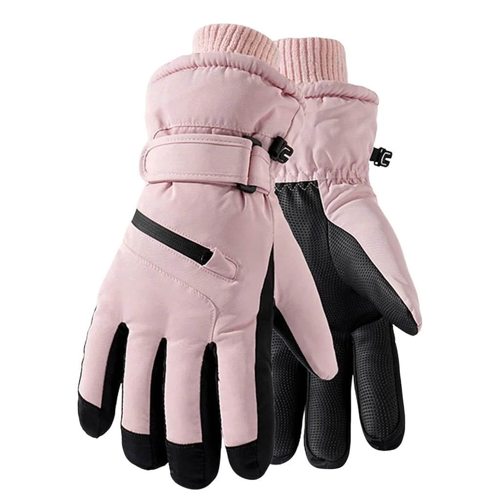 Unisex Thermal Ski Gloves | Fleece-Lined Touchscreen Winter Gloves