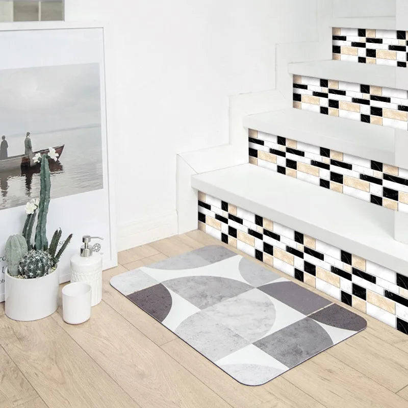 Wall Stickers Home Renovation Crystal Tiles Self-adhesive Flooring Kitchen Oil Resistant Decorative Tiles Material PVC Oasis Select