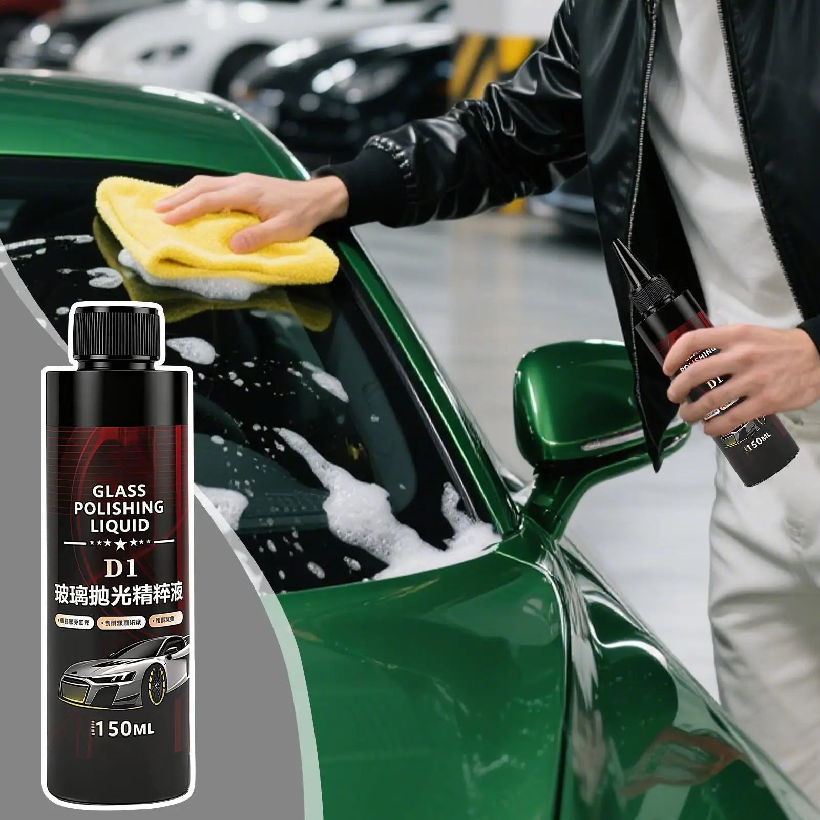 Windshield Polish Window Scratch Remover Auto Polishing Long-Lasting Cleaning Agent Window Shine High Gloss Restorer Supplies Oasis Select