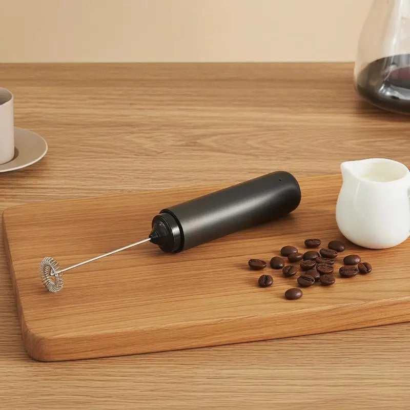 USB Rechargeable Electric Milk Frother Detachable Head Easy Clean for Latte Cappuccino Coffee Home Kitchen Gift Oasis Select