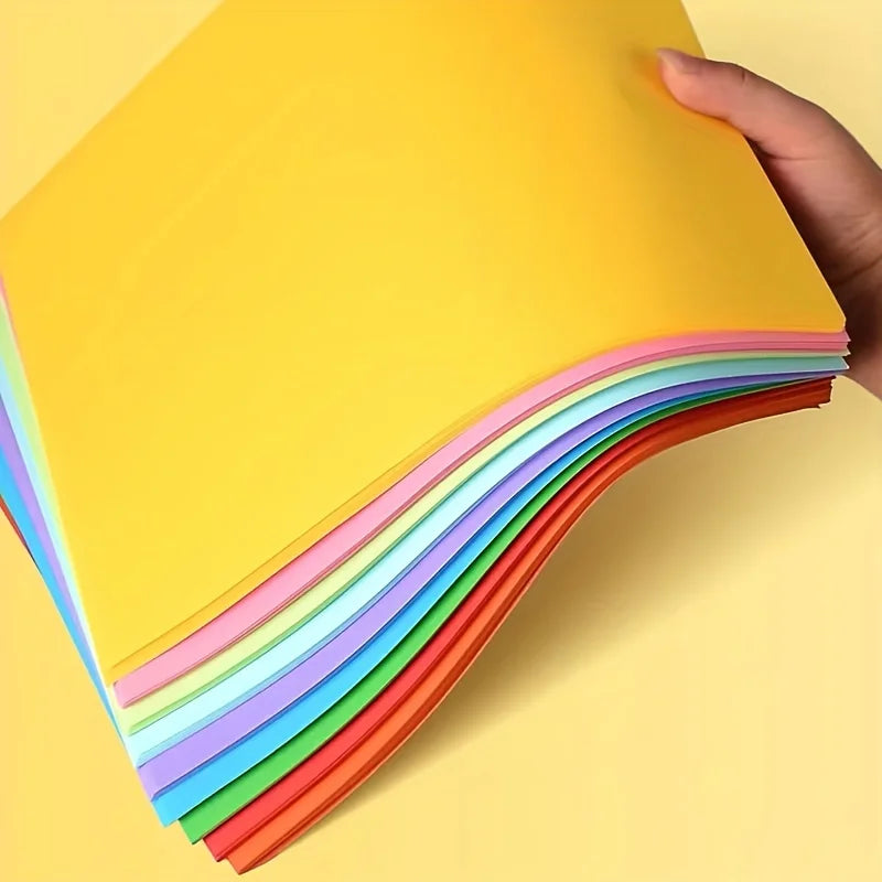 50pcs/100pcs Color A4 Paper 10 Color Copy Paper Printing Paper Color Hand Folding Paper Oasis Select