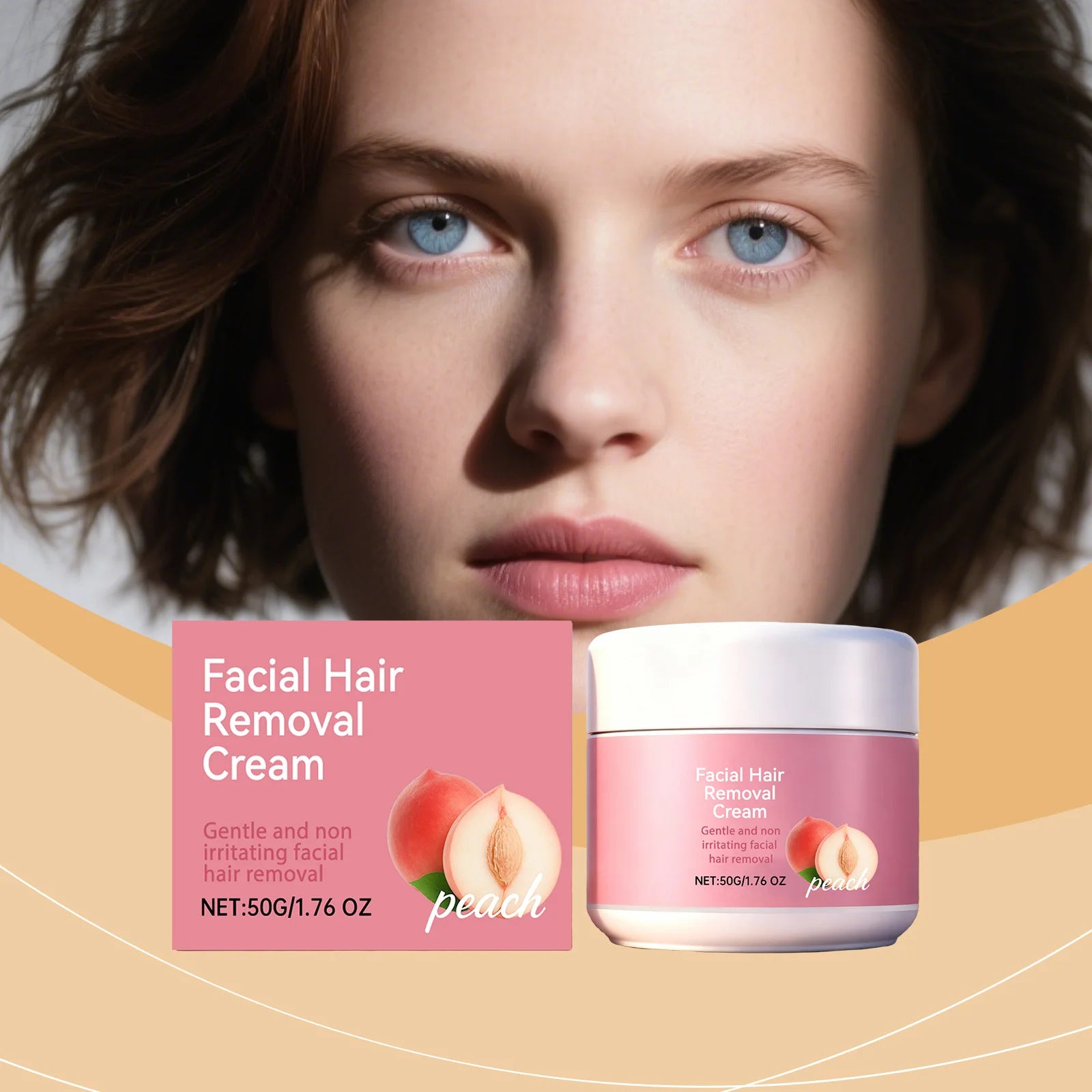 Facial Mild Hair Removal Cream Sensitive Skin Nourishing Hydration Refreshing Lip Facial Skin Women Beauty Soothing Ointment 50g Oasis Select