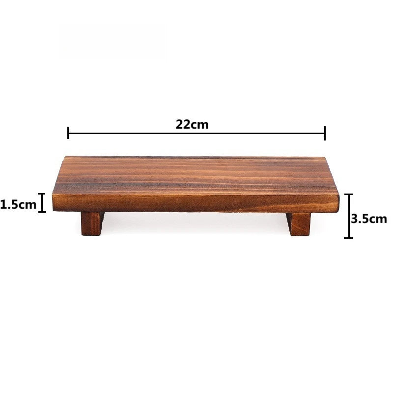 Tray Display Stand Farmhouse Bathroom Decor Wooden Soap Pedestal Riser Kitchen Dish Holder for Vanity Counter Sink Oasis Select carbonization