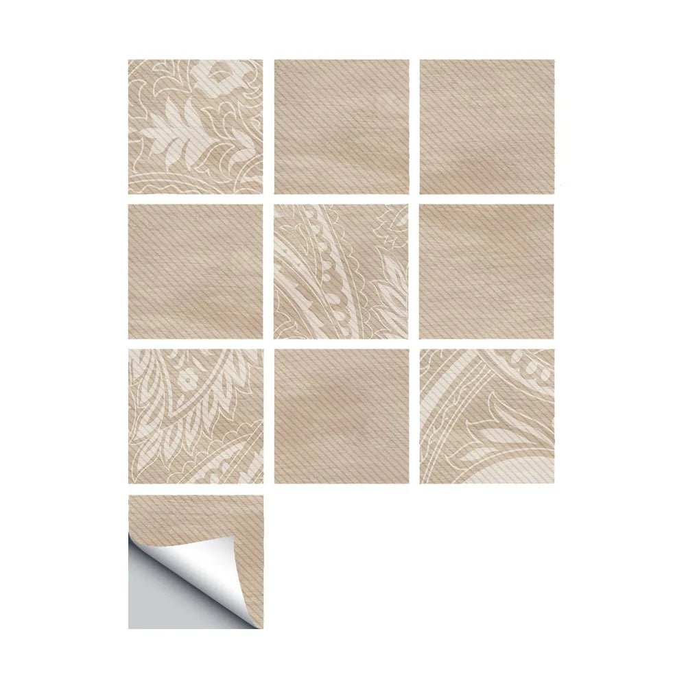 20*20cm Nordic Style Floor Tile Stickers Waterproof Anti-slip Wall Decals Home Decor for Bathroom Kitchen Oasis Select DB159 20 20CM 10PCS