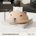 1 Cute Panda Tissue Box, Kitchen Napkin Storage Box, Cartoon Toilet Paper Box, Cute Desktop Paper Box, Home Decoration Oasis Select Capybara