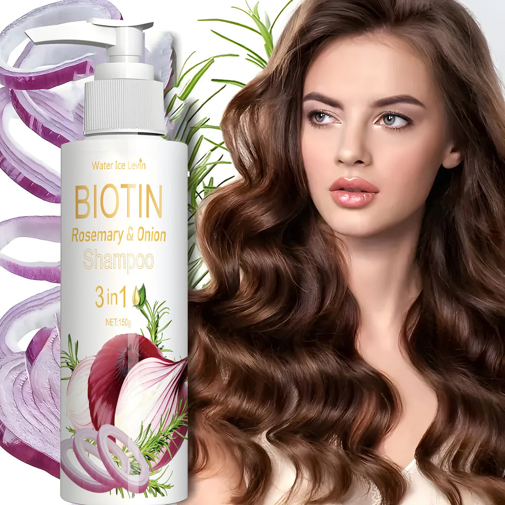 Biotin Rosemary & Onion 3-in-1 Shampoo – Anti-Thinning Hair Hair Growth Shampoo Oasis Select