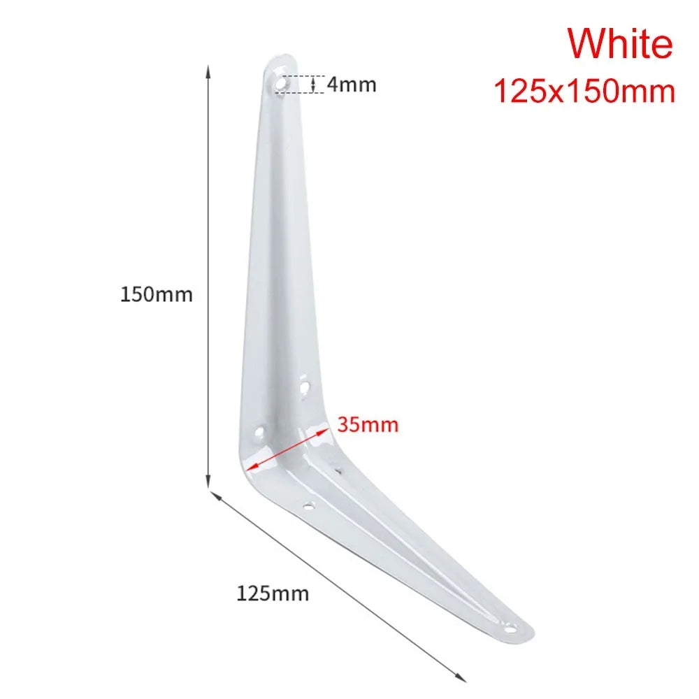Metal Triangular Wall Bracket L-Shape Corner Shelf Support 4–14"