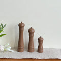 3Pcs Miniature Metal Salt Pepper Shaker 1:12 Scale Dollhouse Kitchen Accessories Realistic DIY Craft Decor Set Oasis Select Brown-L-3pcs