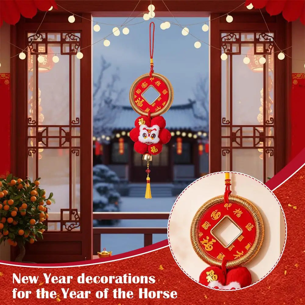 2026 Year of the Horse Plush Pendant | Chinese New Year Decor