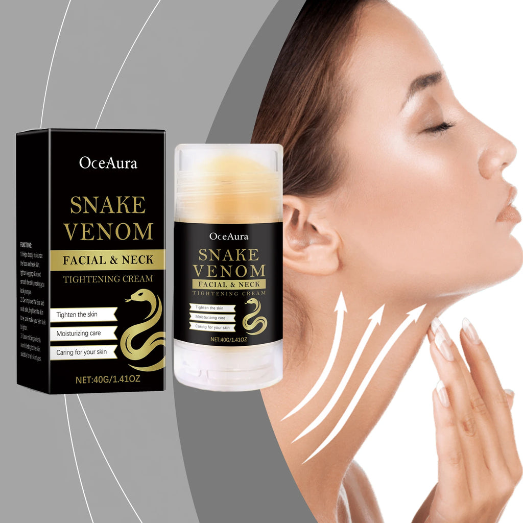 Snake Venom Neck Care Stick Lighten Fine Line Firming Moisturizer Prevent Double Chin Improve Loose Skin Lift Tighten Neck Cream Oasis Select