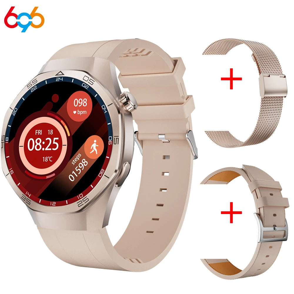 1.27" AMOLED Screen Smartwatch Men Women Health Smart Watches Sports Fitness Heart Rate Blue Tooth Call Weather Lady Bracelet Oasis Select RGGDS
