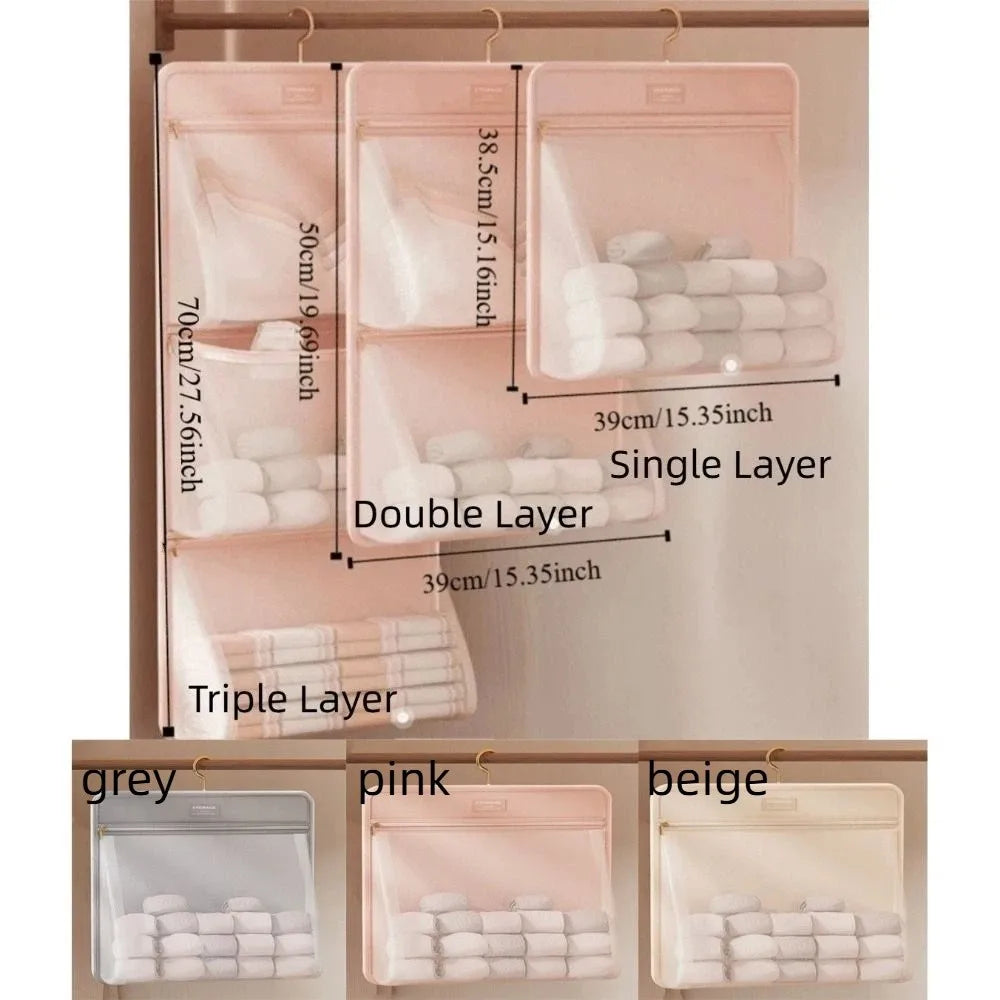 Foldable Hanging Underwear & Socks Storage Bag – Large Capacity