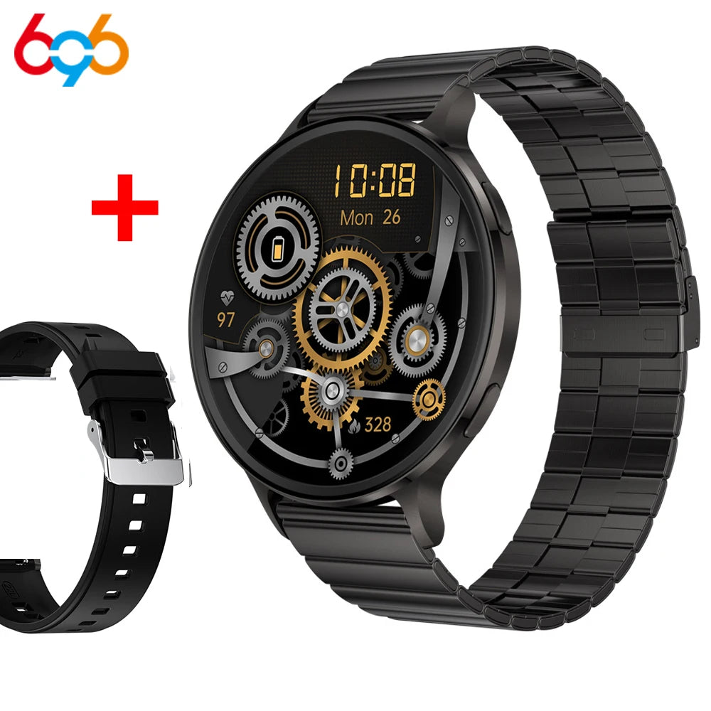 BT Call Smartwatch 1.75 Inch AMOLED Screen 6.9mm Ultra Thin Body Smart Watches Women Heartrate 3D Dynamic Dial Sports Lady Music Oasis Select BKBKS a BK1M