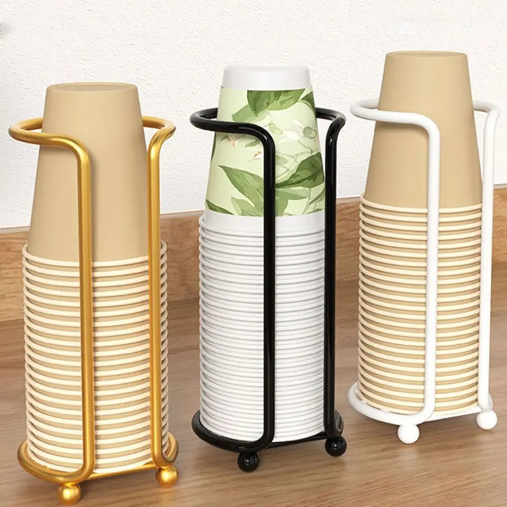 Multifunctional Kitchen Paper Cup Holder Plastic Cup Holder Cup Organizier Desktop Cup Storage Rack Large Capacity Oasis Select