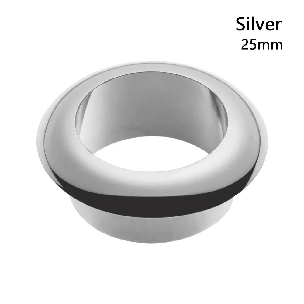 25-80MM Computer Grommet Table Cable Outlet Port Desk Wire Hole Cover Buckle Line Organizer Desk Table Cable Fastener Hardware Oasis Select 25mm silver