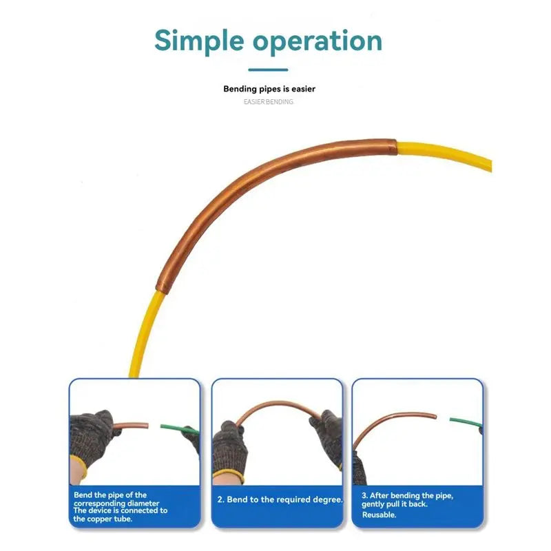 LIKE WISH CT-205 Air Copper Pipe PE Plastic Protector And Bending Tool 4M For Anti-Deformation Pipe Guard Oasis Select
