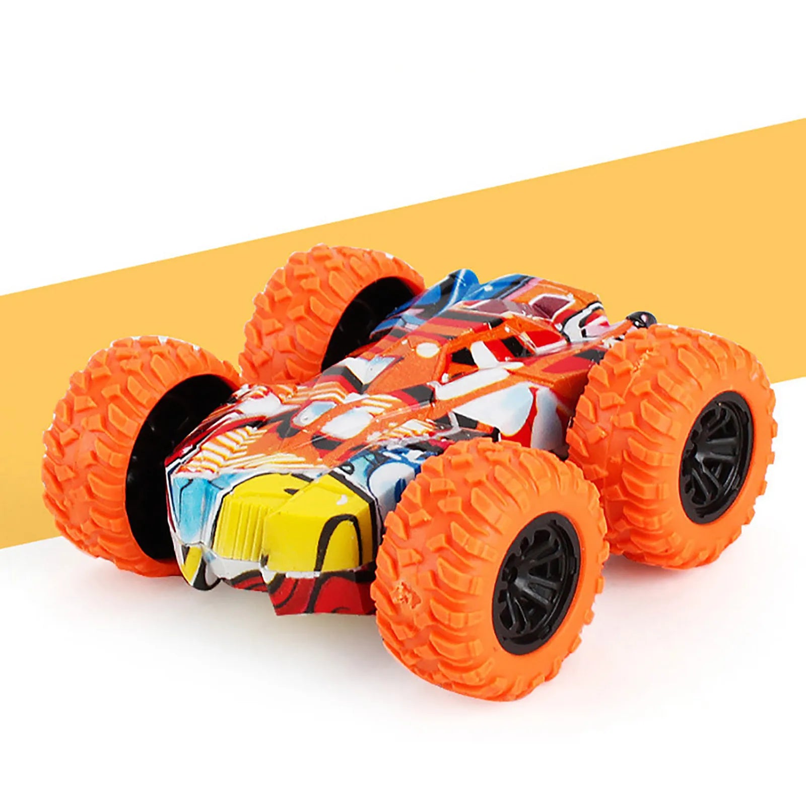 Double-Sided Inertia Off-Road Toy Car for Kids – No Battery Inertia Toy Car Oasis Select Orange