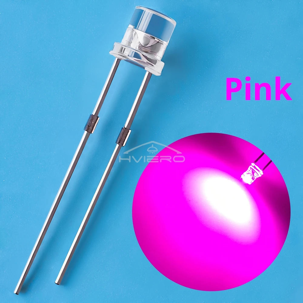500/1000Pcs 3mm Flat Top LED Beads – Multi-Color DIY Kit