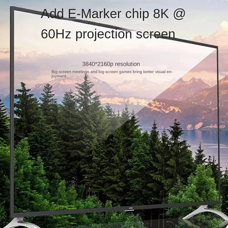 1m 2m USB C Type C 20Gbps Data Cable USB4 Thunderbolt 3 Cable PD 100W 5A Fast Charging Cable USB C 8K@60Hz Cable For Macbook Pro Oasis Select
