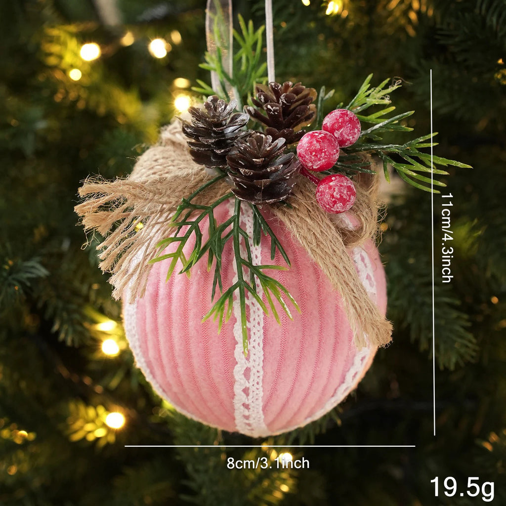 Christmas Tree Hanging Ornament Easy To Hang Christmas Socks Ornament Fabric Christmas Ball Classic For Fireplace Windows Oasis Select C