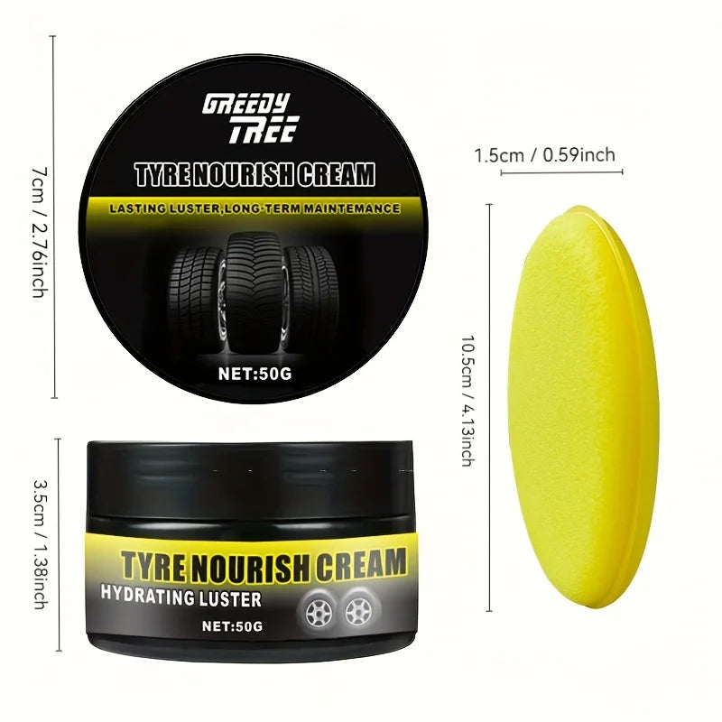 Car Tire Wax – Darkening, Brightening & Crack Prevention