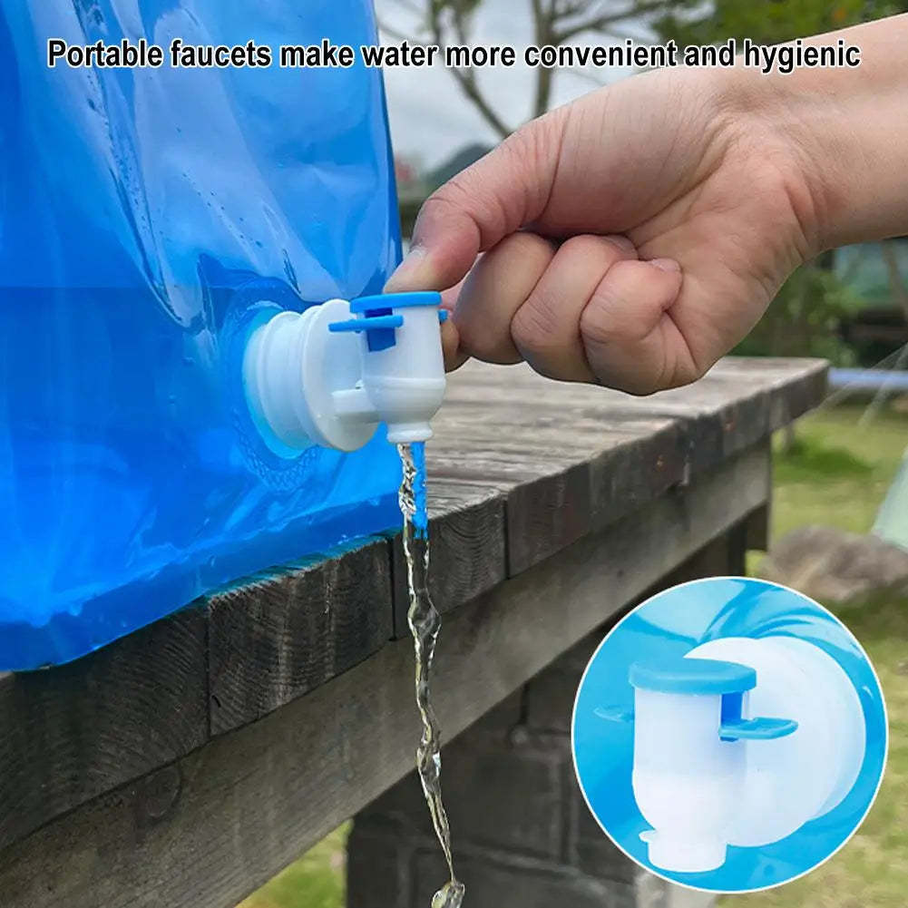 5/10L Portable Camping Water Bag Foldable Drinking Water Bucket Large Capacity Water Container For Outdoor Travel Lightweight Oasis Select