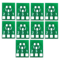 10Pcs SOT23 SOT23-3 Turn SIP3 Double-Side SMD Turn DIP SIP3 Adapter Converter Plate SOT SIP IC Socket PCB Board DIY Kit Oasis Select Default Title
