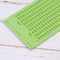 1Set 9 Lines 30 Cells Practical School Plastic Braille Portable Writing Slate With Stylus Oasis Select 1 set