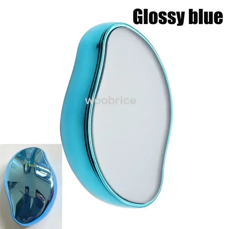 Eraser Depilator Leg Hair Crystal Epilator Hair Physical Hair Removal Eraser Glass Remover Painless Epilator Cleaning Reusable Oasis Select blue