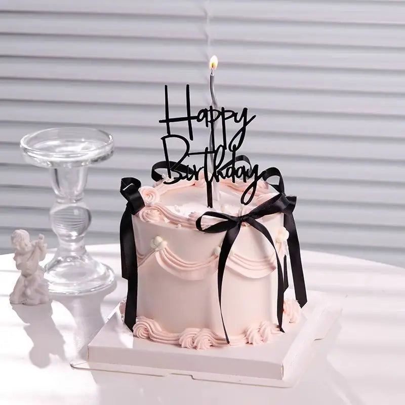 Simulation Cake Model Internet Popular Bow Birthday Fake Window Decoration Sample Photography Props Oasis Select style 1 6 inch