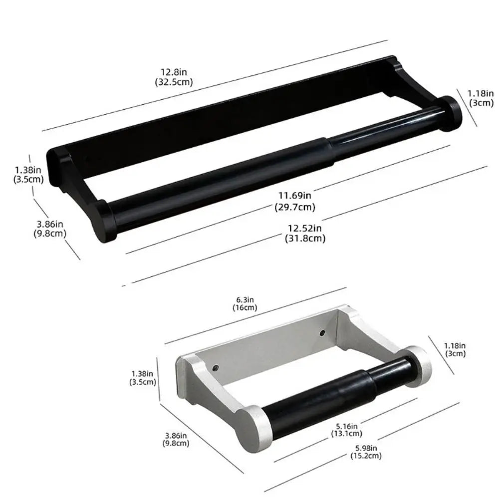 Heavy Duty Space Aluminum Paper Towel Holder | Wall & Cabinet