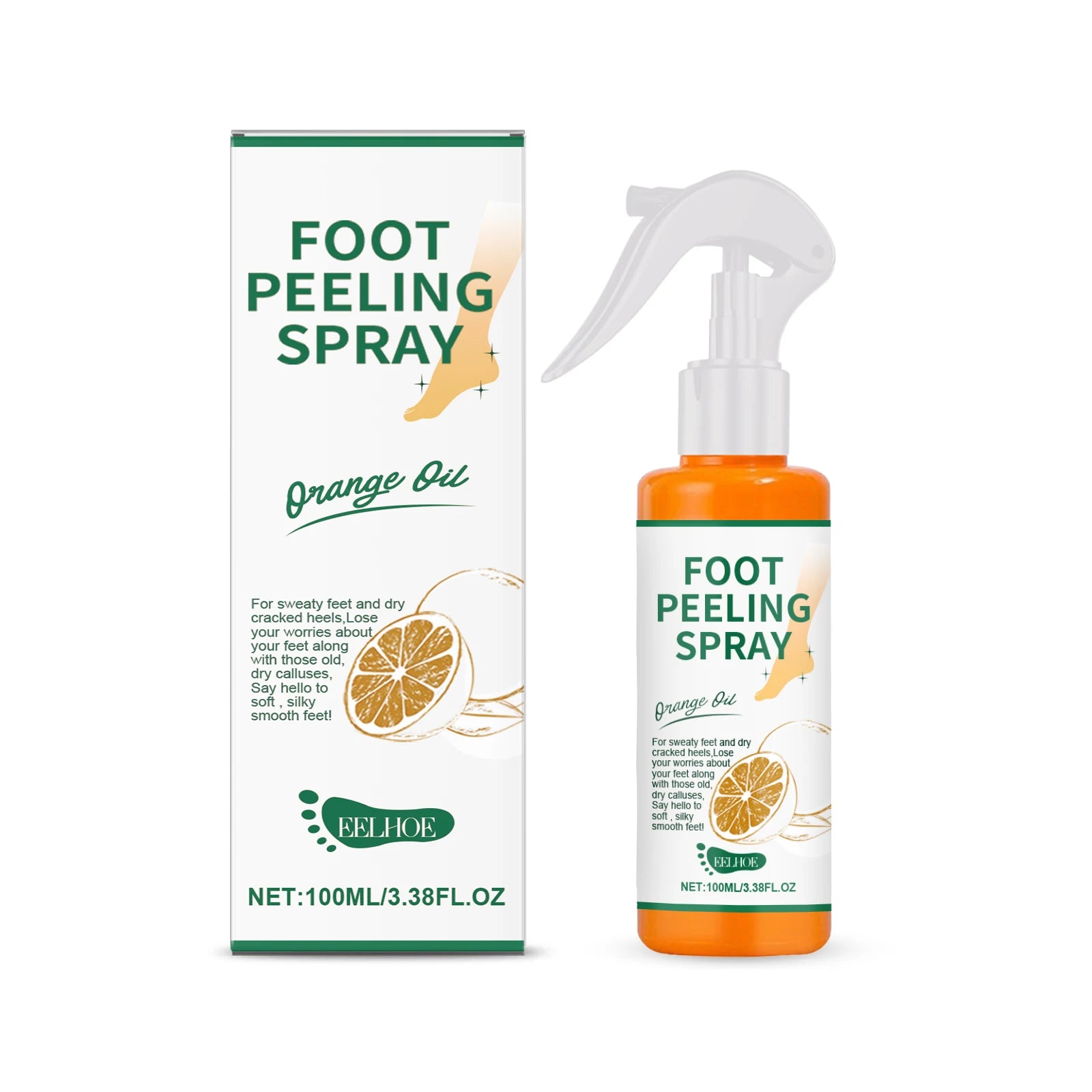 Green Tea & Citrus Foot Exfoliating Spray | Callus & Heel Care