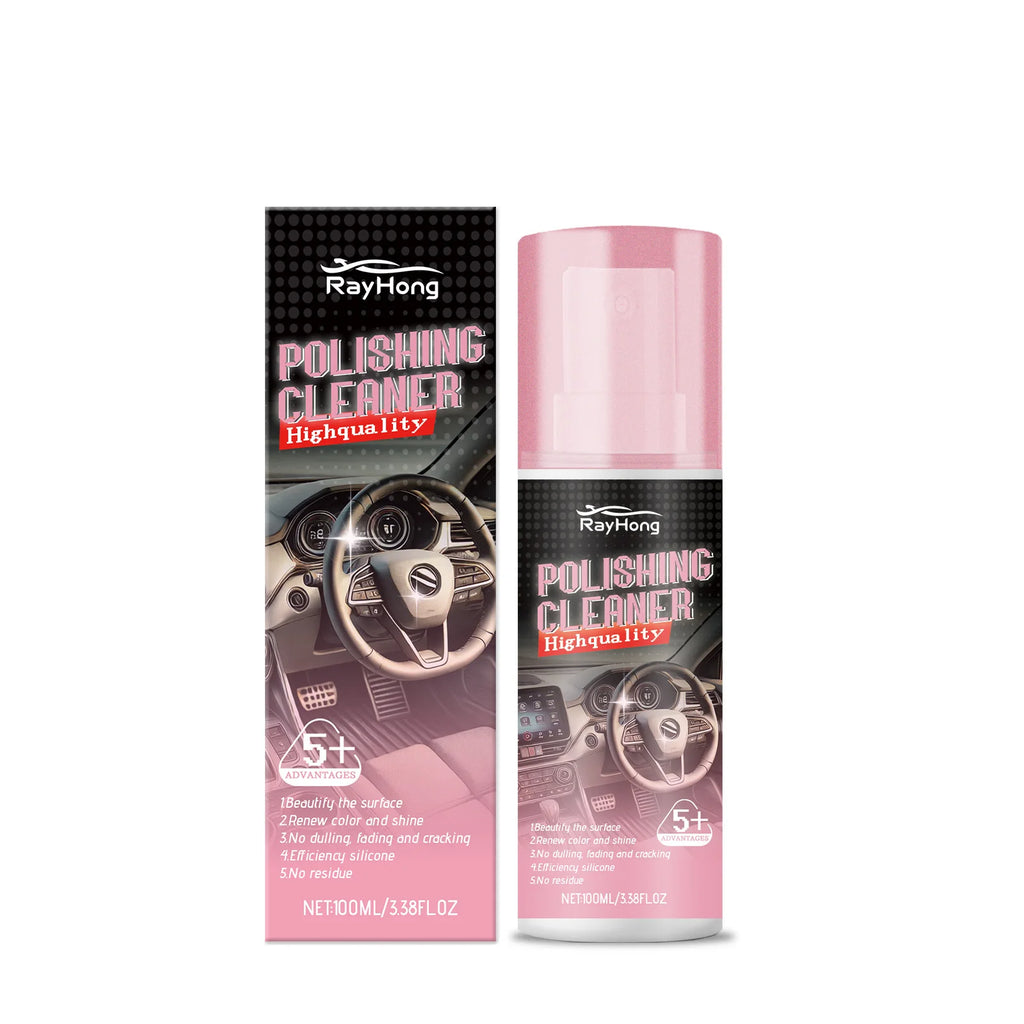 Automotive Interior Polishing Agent for Automotive Leather Interior Anti-Cracking Revives Faded Protects Leather Restoring Shine Oasis Select 100ml boxed